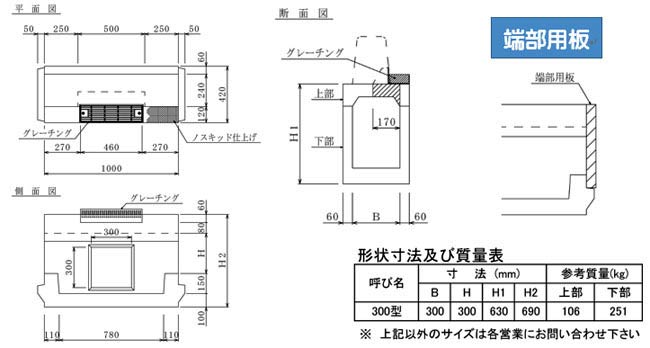 NT式 自転車側溝 管理桝